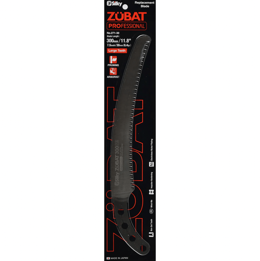 Zubat Silky Saw - Large Tooth, 300mm, Curved Saw - Pruning Saws - Japanese Tools Australia